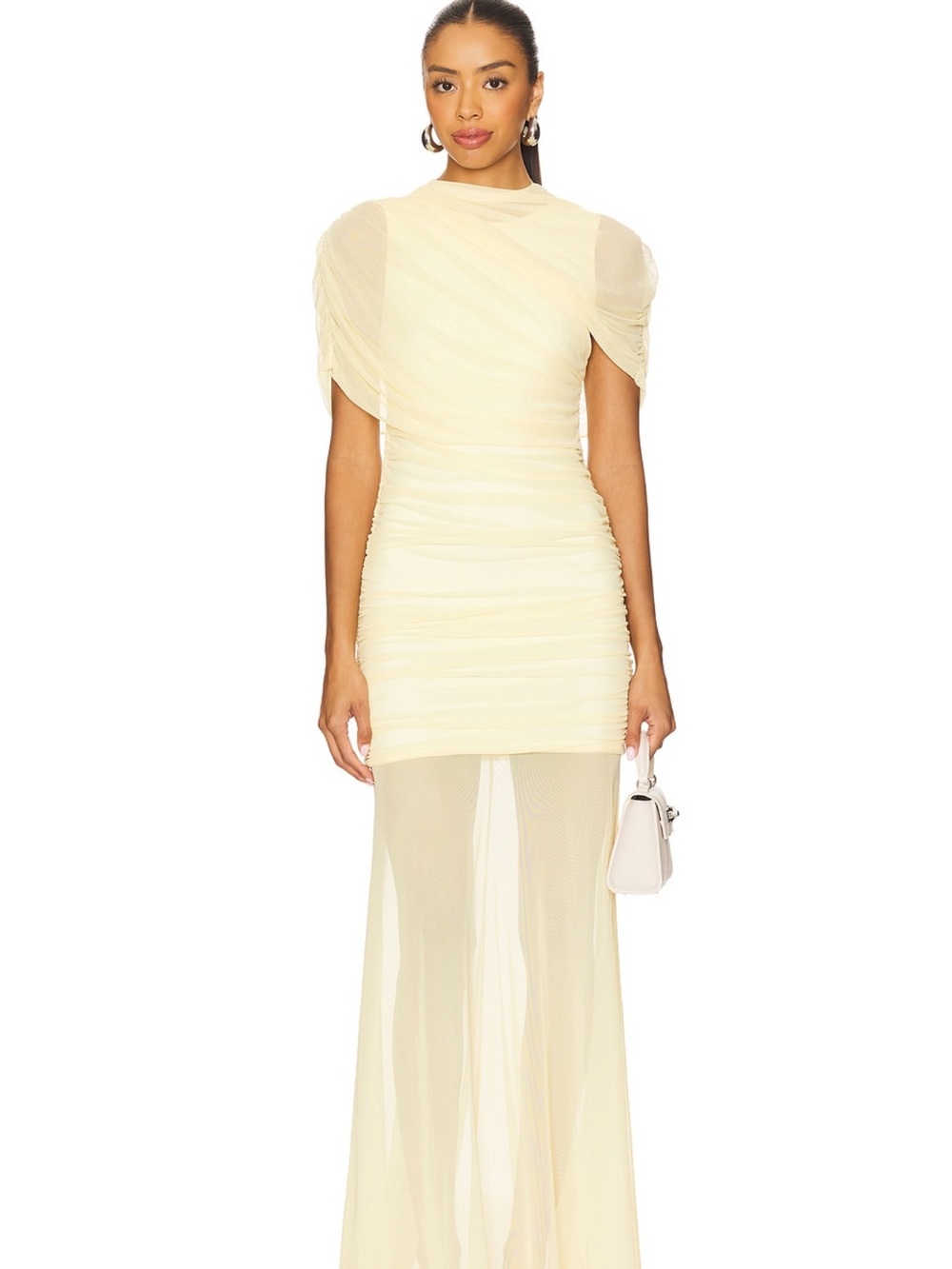 Amanda Uprichard Evianna Gown in Cornsilk (Pale Yellow)
